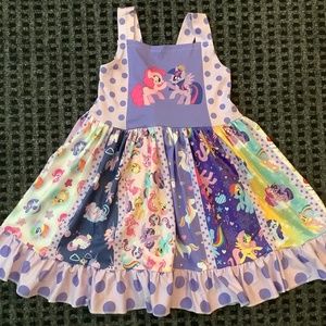 My Little Pony toddler girls knit ruffle twirl dress S 2T